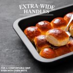 Cake Pan, Nonstick Baking Pan for Cake, Bread, Brownie or Lasagna, Heavy Duty Baking Dish with Diamond Texture Pattern and Wide Grips - Image 8
