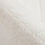 Yaheetech Sherpa Fabric Accent Chair, Modern Cozy Vanity Chair with Gold Metal Legs, Boucle Fabric Armchair with Removable Seat Cushion for Living Room Bedroom Office Guest Room, Ivory - Image 9