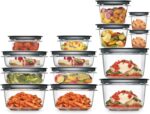 Rubbermaid 28-Piece Clear/Grey Food Storage Containers, Premium Snap Bases, and Various Size Lids, Perfect for Meal Prep, Leftovers, and Dishwasher Safe - Image 2