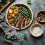 Paper Plates, 100% Compostable Heavy Duty Disposable 10 Inch Plate - [125-Pack] - {PFAS-Free} - {BPI Certified} Eco-Friendly, Biodegradable Bagasse - Image 5