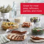 Rubbermaid 28-Piece Clear/Grey Food Storage Containers, Premium Snap Bases, and Various Size Lids, Perfect for Meal Prep, Leftovers, and Dishwasher Safe - Image 5