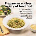 Hamilton Beach Food Processor & Vegetable Chopper for Slicing, Shredding, Mincing, and Puree, 8 Cup, Black - Image 3