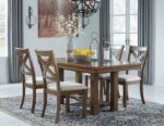 Signature Design by Ashley Moriville Modern Farmhouse 19" Upholstered Dining Room Chair, 2 Count, Brown - Image 15