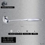 High Grade Soup Ladle,Cooking Ladle for Soup,Heat-proof Design of Hollow Handle,Stainless Steel Kitchen Utensil（4ouce/13.5 Inch) - Image 4