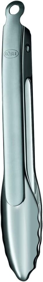 Rösle 12915 Stainless Steel One-Handed Lock & Release Tongs 9 in - Image 2