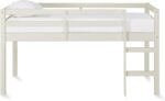 DHP Milton Twin Loft Bed, White, Traditional Small Space Junior Size, Horizontal Paneling, Sturdy Wood Construction - Image 8