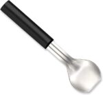 Rada Cutlery Ice Cream Scoop (W237), 2.38x2.38 Stainless Steel Bowl, 9.25" Length, Made in USA, Black Handle - Image 2