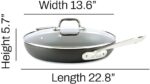 All-Clad HA1 Hard Anodized Nonstick Fry Pan 12 Inch Induction Oven Broiler Safe 500F, Lid Safe 350F Pots and Pans, Cookware Black - Image 11