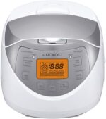 CUCKOO Micom Rice Cooker 6 Cup Uncooked / 12 Cup Cooked, Korean Fuzzy Logic Rice Cooker with Delay Timer & Keep Warm Setting, Versatile Food Steamer with Non-Stick Inner Pot, Silver (CR-0632F) - Image 3