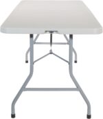 Office Star Resin Rectangle Center-Folding Portable Table for Picnics, Camping, and Tailgating, 6 Feet - Image 6