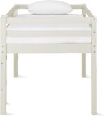DHP Milton Twin Loft Bed, White, Traditional Small Space Junior Size, Horizontal Paneling, Sturdy Wood Construction - Image 9