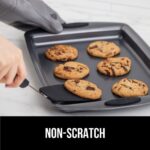 GORILLA GRIP Food Grade Flexible Silicone Spatula, Heat Resistant Head for Nonstick Frying Pan, Patented Soft Rubber Handle for Comfort, Non-Scratch Kitchen Turner, Flip Eggs Burgers, 11.6 in, Black - Image 4