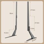 Universal TV Stand, Metal TV Legs for 20-65 inch LCD/LED/OLED/Plasma Flat&Curved Screen TV Height Adjustment with VESA 75x75mm to 800x500mm Max ML1760 - Image 9