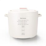 Narcissus 3.5-Cup Rice Cooker for 1-3 People, Multifunctional for Rice, Oatmeal, Quinoa - Slow Cook, Steam, Cook Rice & Steam Dish Together, Rice White - Image 2