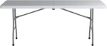 Office Star Resin Rectangle Center-Folding Portable Table for Picnics, Camping, and Tailgating, 6 Feet - Image 10