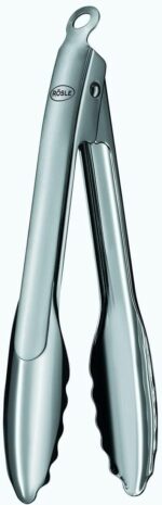 Rösle 12915 Stainless Steel One-Handed Lock & Release Tongs 9 in - Image 4