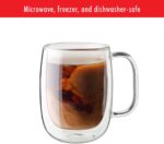 ZWILLING Sorrento Plus 2-pc Double-Wall Glass Coffee Mug Set, Clear - Image 5