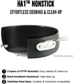 All-Clad HA1 Hard Anodized Nonstick Fry Pan 12 Inch Induction Oven Broiler Safe 500F, Lid Safe 350F Pots and Pans, Cookware Black - Image 3