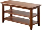 XKZG Storage Bench Wooden Shoe Rack Bench Rustic Solid Wood Entryway Bench (Brown,31.5") - Image 10