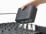 Joseph Joseph Extendable Dish Drying Rack with Dual Parts - Stainless Steel, Non-Scratch, Movable Utensil Drainer & Drainage Spout, Gray - Image 3