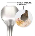 Rada Cutlery Ice Cream Scoop (W237), 2.38x2.38 Stainless Steel Bowl, 9.25" Length, Made in USA, Black Handle - Image 4