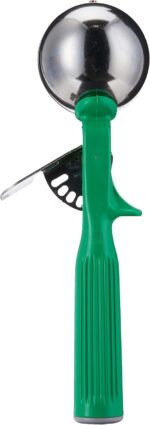 Vollrath 2-2/3 oz Stainless Steel Disher - Size 12,Green - Image 3