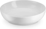 KooK Pasta Bowl, Salad Bowls, Bowls, Serving Bowls, Soup, Ceramic, Large Capacity, Microwave & Dishwasher Safe, Set of 4, 40 Oz, (White) - Image 3