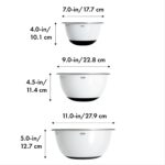 OXO Good Grips 3-Piece Stainless-Steel Mixing Bowl Set - Image 7