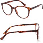 SIGVAN 3 Pack Reading Glasses Spring Hinge Stylish Readers Black/Tortoise for Men and Women - Image 6