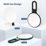 B Beauty Planet 30X Magnifying Mirror, Hand Mirror with Handle, Double Sided Hand Mirror with 30X/1X Magnification, Travel Essential Portable Foldable Makeup Mirror for Precision Makeup Black - Image 7