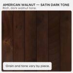 Homeforia 24inch Walnut Floating Shelves for Wall, High End Solid Real Wood 24in Floating Shelf for Bathroom, Dark Brown 24 inch Long Floating Shelves, Heavy Duty Bracket, 24 X 6.5 X 1.75 in, Set of 2 - Image 9