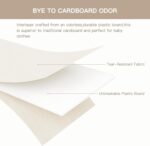 Criusia Drawer Organizer Clothes, 10 Pack Dresser Organizer for Baby Clothes, Underwear, Sock- Foldable Closet Organization and Storage Dividers Bins for Nursery, Bedroom (Beige) - Image 6