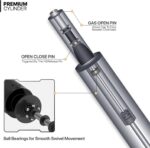 MoNiBloom Barstools Set of 2, Square PU Leather Adjustable Bar Stools with Back, Counter Height Swivel Stool, Barstools for Kitchen Counter, Black - Image 9