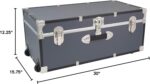 Seward Explorer Trunk with Wheels & Lock, Gray, 30-Inch - Image 4