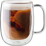 ZWILLING Sorrento Plus 2-pc Double-Wall Glass Coffee Mug Set, Clear - Image 2