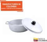 IMUSA 7.5 Quart Traditional Natural Made in Colombia Caldero with Lid for Cooking and Serving,Silver - Image 4