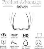 SIGVAN 3 Pack Reading Glasses Spring Hinge Stylish Readers Black/Tortoise for Men and Women - Image 4