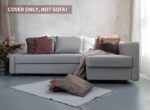 MASTERS OF COVERS Snug Fit Friheten Slipcover for The IKEA Friheten with Chaise Corner Cover, Sofa Bed Cover, Sectional Slipcover Replacement (Light Grey)（Cover Only！Not Sofa！） - Image 7