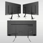 Universal TV Stand, Metal TV Legs for 20-65 inch LCD/LED/OLED/Plasma Flat&Curved Screen TV Height Adjustment with VESA 75x75mm to 800x500mm Max ML1760 - Image 10