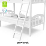 Storkcraft Long Horn Twin-Over-Twin Bunk Bed (White) - GREENGUARD Gold Certified, Converts to Two Twin Beds, Wood Bunk Bed for Kids Bedroom - Image 10