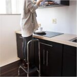 DMI Step Stool with Handle and Non Skid Rubber Platform, Lightweight and Sturdy Stool for Seniors, Adults and Children, Holds up to 300 Pounds with 9.5 Inch Step Up, 17.3"D x 12.3"W x 34"H, Chrome - Image 5