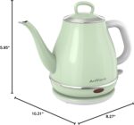Electric Gooseneck Kettle, 1L 1500WFast Boil, 100% Stainless Steel BPA Free Pour-Over Coffee & Tea Kettle,Water Boiler with Auto Shut & Boil-Dry Protectio,Green - Image 11