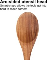 14 Inch Large Wooden Spoon for Cooking Utensil Mixing Spoons Baking Serving Wood Spoon Big Non Stick Spatula Long Handle Kitchen Utensils Stirring Cooking Spoon Non Toxic Kitchen Tools Accessories - Image 4