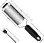 Cheese Zester Grater Handheld with Handle-Lemon Citrus Zester Tool Graters for Kitchen Stainless Steel Salad Spinner Cake Decorating Supplies,Perfect Kitchen Gadgets Zucchini Nutmeg Ginger Peeler - Image 4