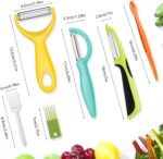 Senbowe Upgrade Potato Peeler for Kitchen, 6PCS Stainless Steel Vegetable Peeler, I and Y Veggie Food Peeler for Apple Fruit Carrot Zucchini Cucumber,Good Grip Makes Peeling Very Easy - Image 6
