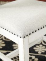 Signature Design by Ashley Valebeck Vintage Farmhouse Cushioned Dining Chair, 2 Count, Whitewash - Image 8