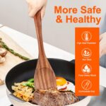14 Inch Large Wooden Spoon for Cooking Utensil Mixing Spoons Baking Serving Wood Spoon Big Non Stick Spatula Long Handle Kitchen Utensils Stirring Cooking Spoon Non Toxic Kitchen Tools Accessories - Image 7