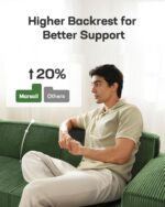 Marsail 80" L Shaped Sofa Modular, Corduroy Cloud Couches with Deep Seats and High-Back Design, Modular Sectional Sofa for Living Room with Ottoman, No Assembly Required - Image 6