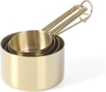 Martha Stewart Richburn 4-Piece Gold Stainless Steel Measuring Cup Set – Durable and Stylish Kitchen Measuring Tools for Baking and Cooking - Image 6
