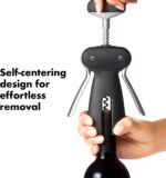 OXO SteeL Winged Corkscrew with Removable Foil Cutter - Image 6